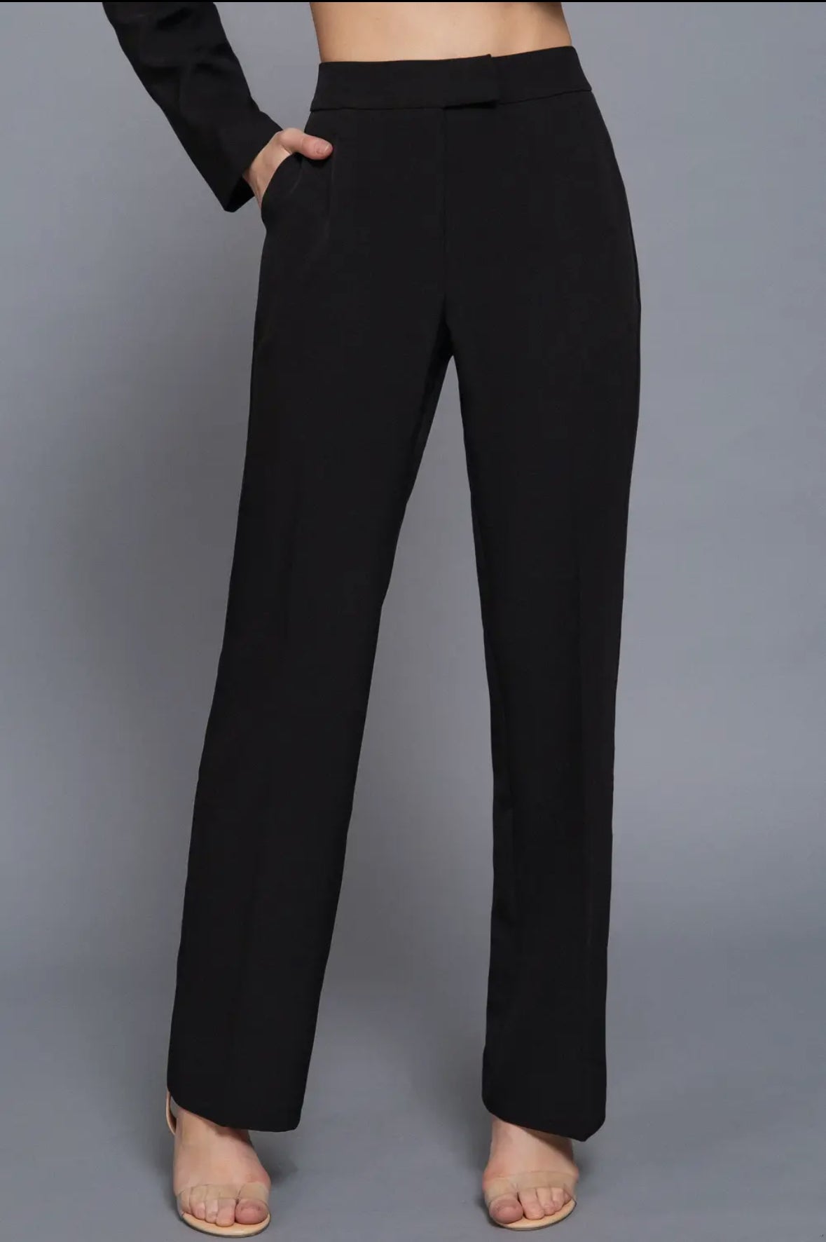 Black  Classic Trousers