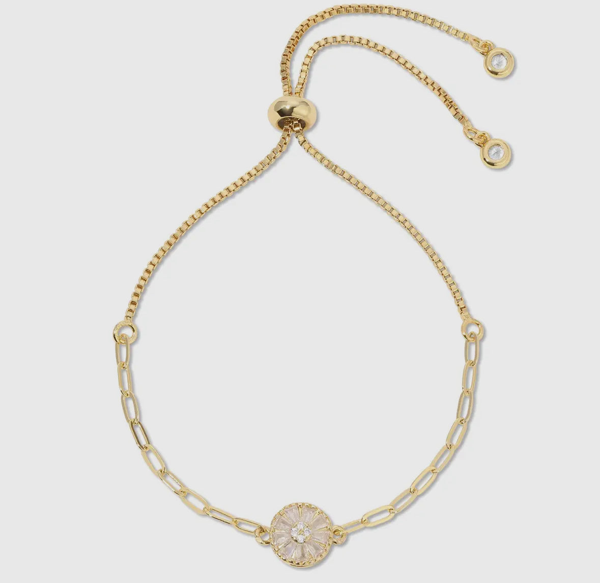 Baguette Circle Pulley Bracelet