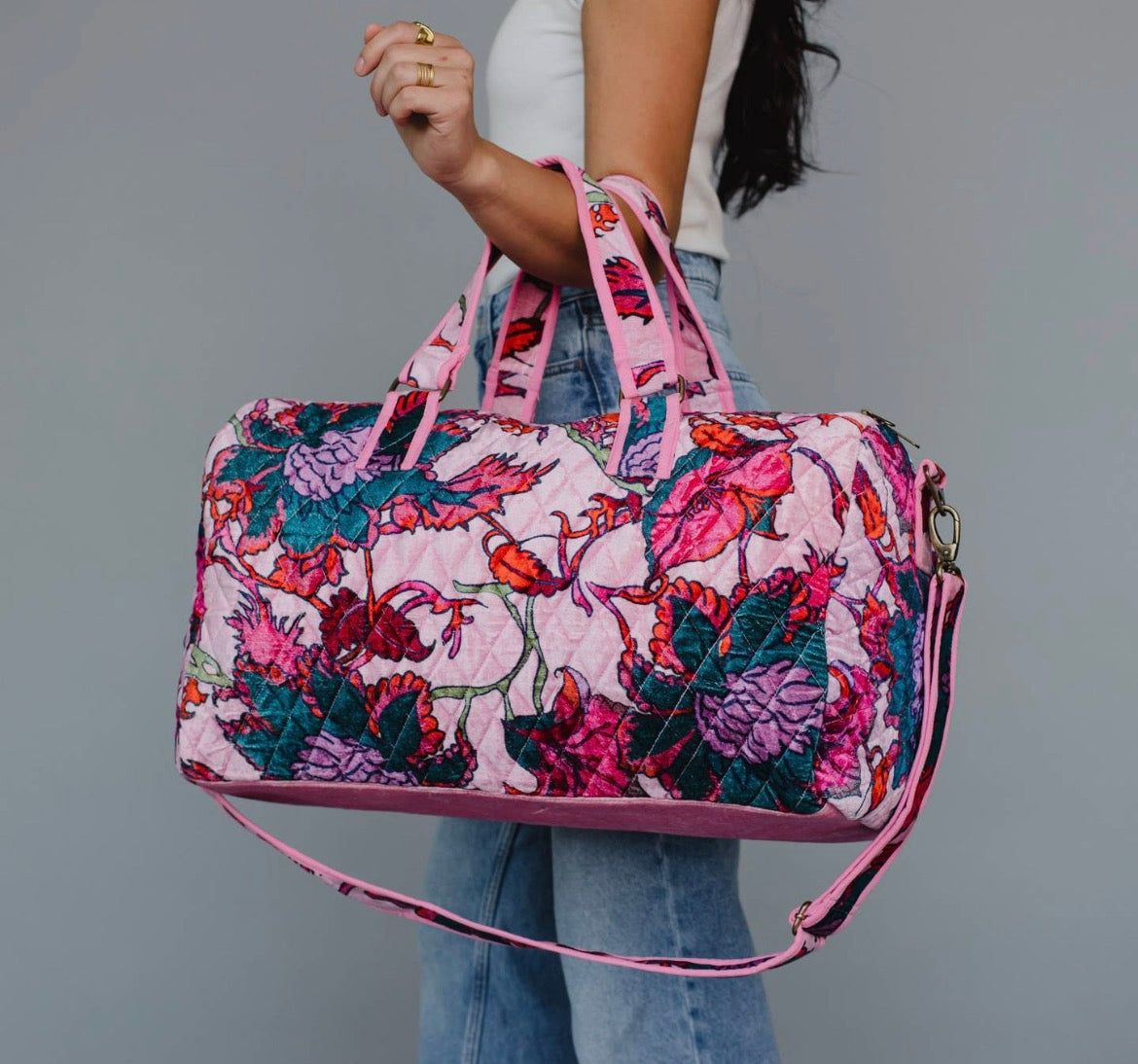 Floral Duffle Bag