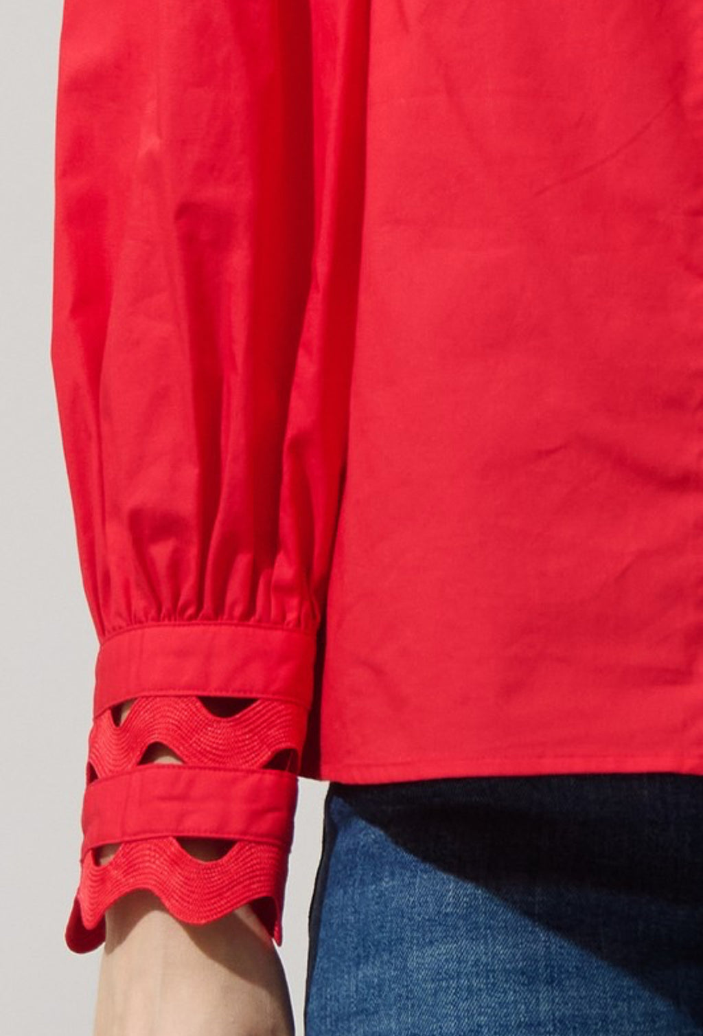 Red Button Down Shirt