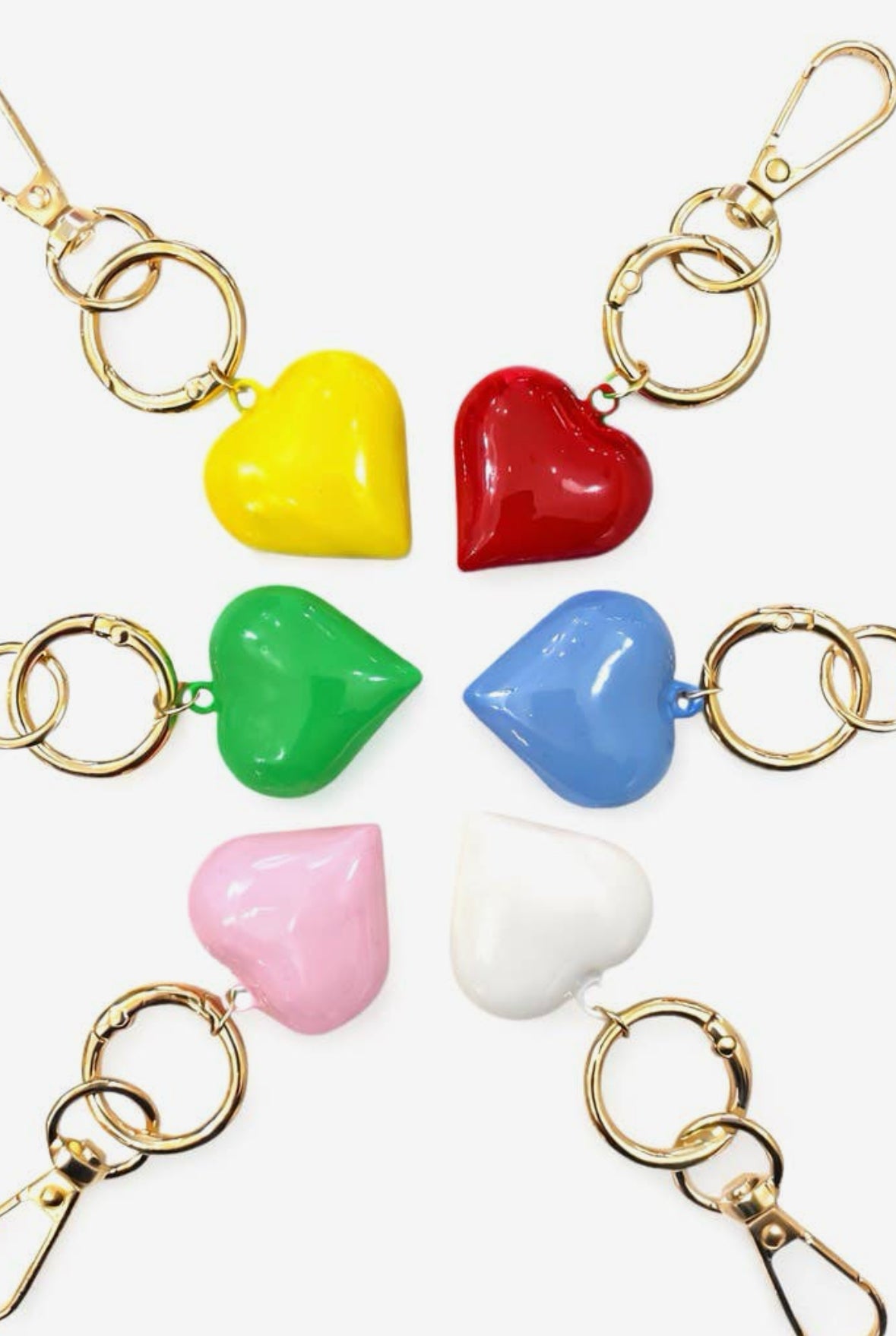 Nora James Heart Keychains