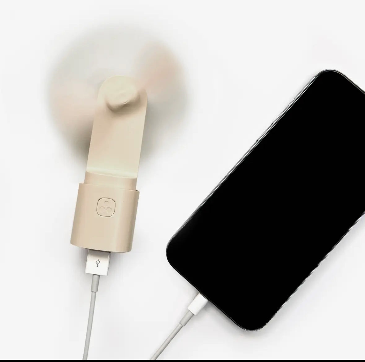 Natural Portable Fan + Power Bank