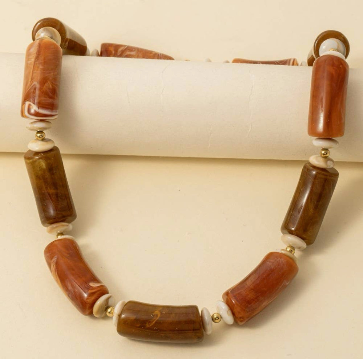 Brown Beaded Necklace