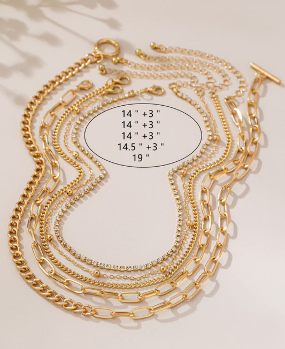 5 Piece Layered Necklace