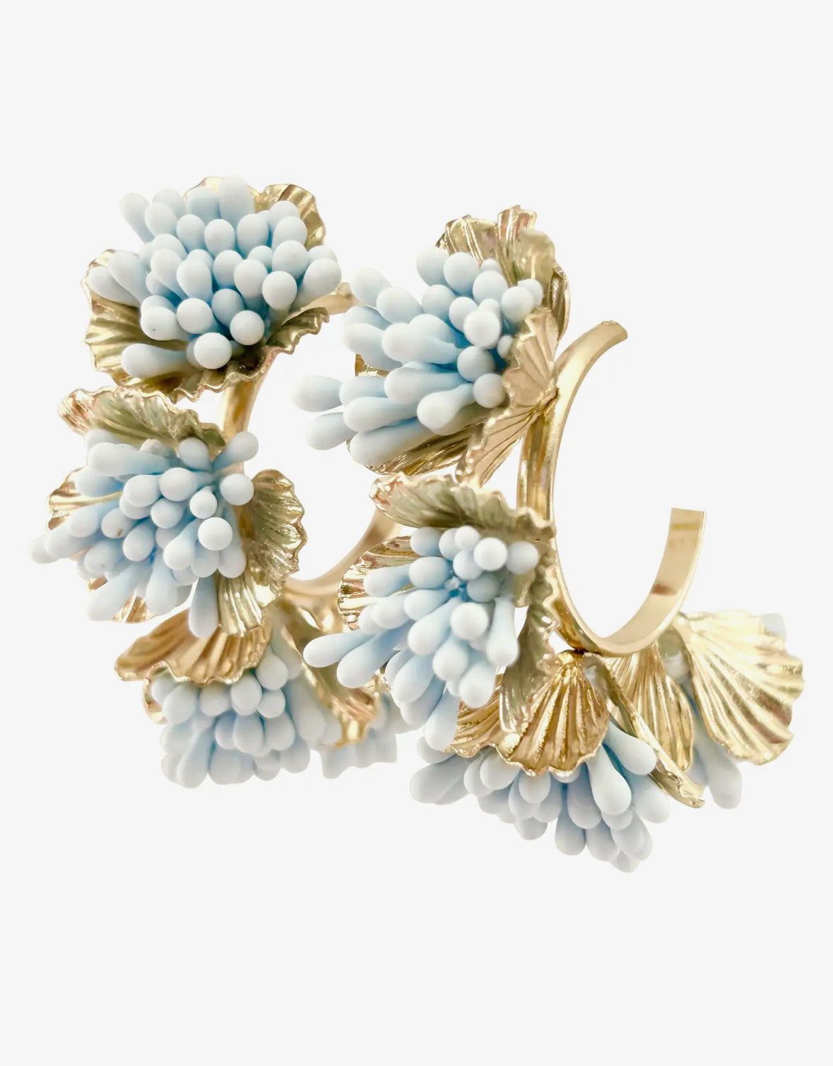 Light Blue Hoop Earrings