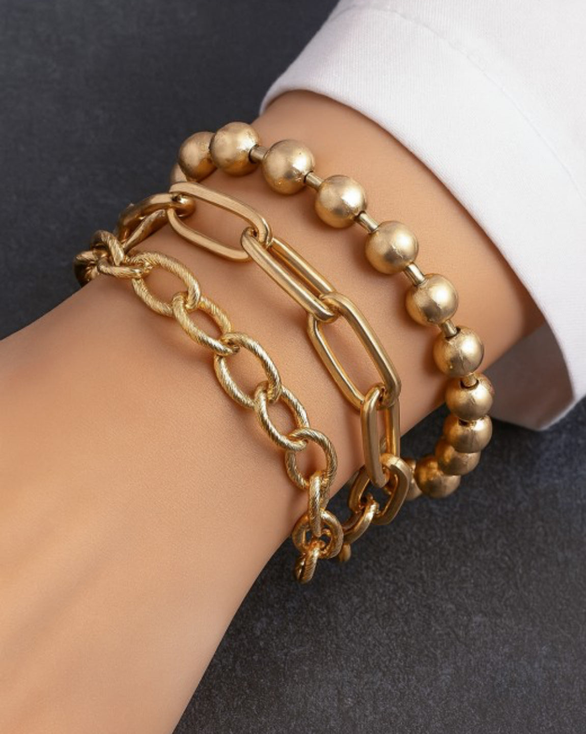 Gold Bracelet Set