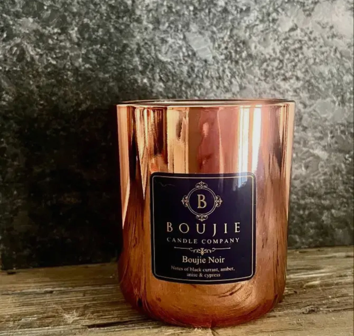 Boujie Noir Glass Candle