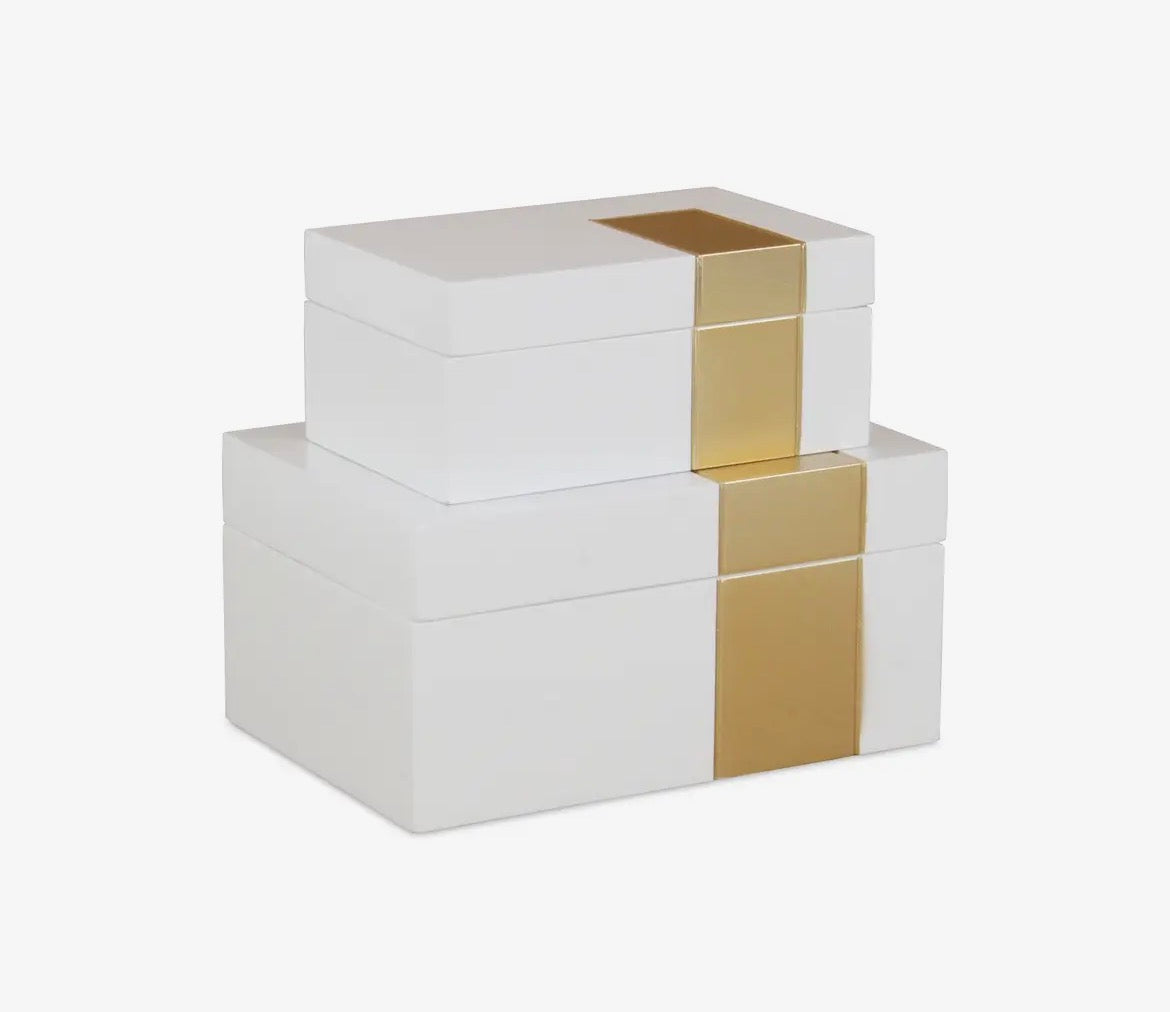 Large White Decorative Box