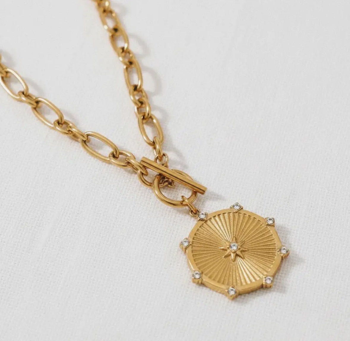 Gold Starbust Necklace