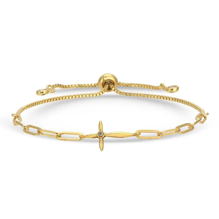 Delicate Cross Pulley Bracelet