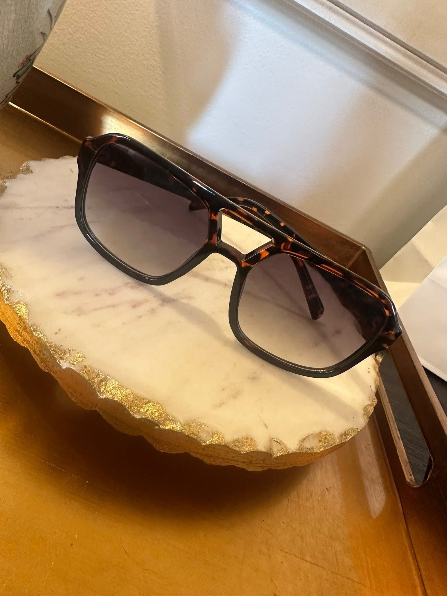 Square Tortoise Sunglasses