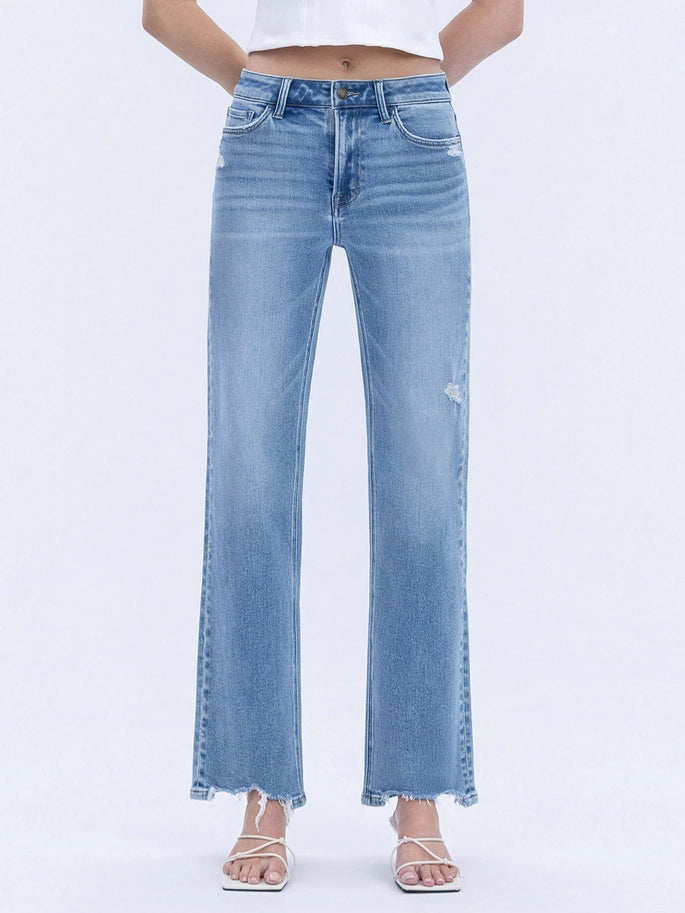 Light Wash High-Rise Jeans
