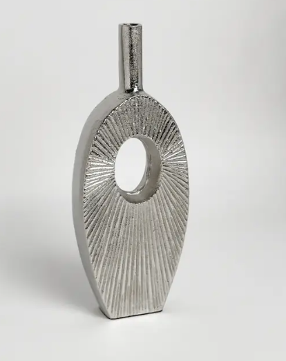 Sliver Textured Vase