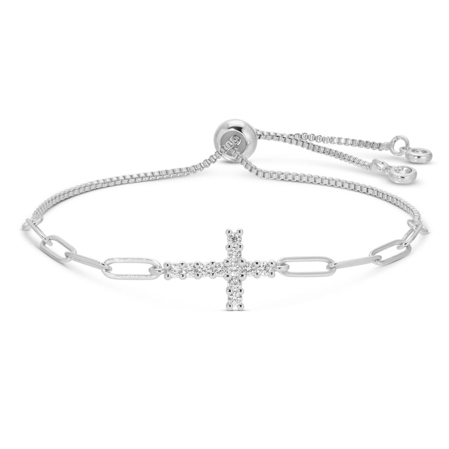 Diamond Cross Pulley Bracelet