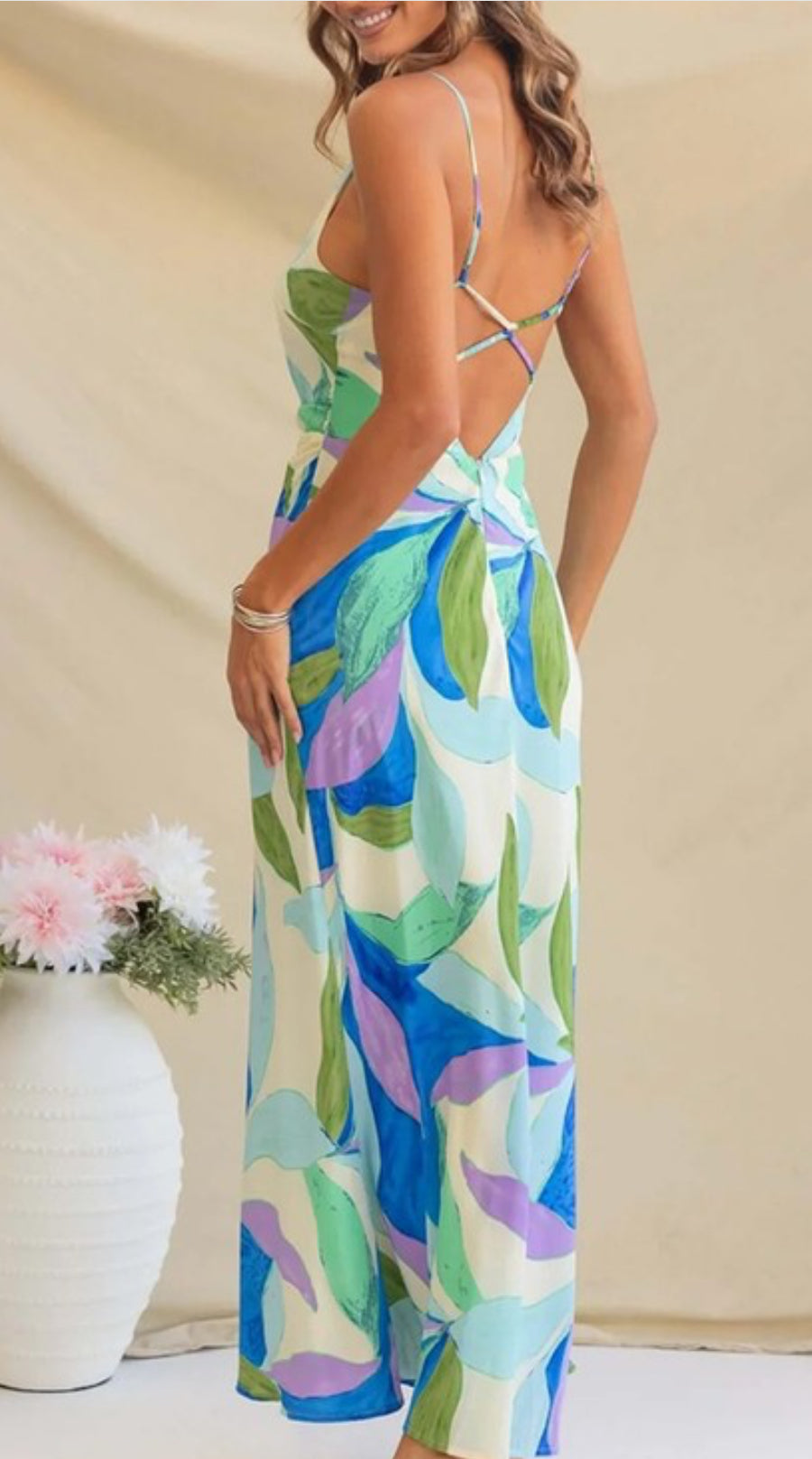 Watercolor Floral Dress