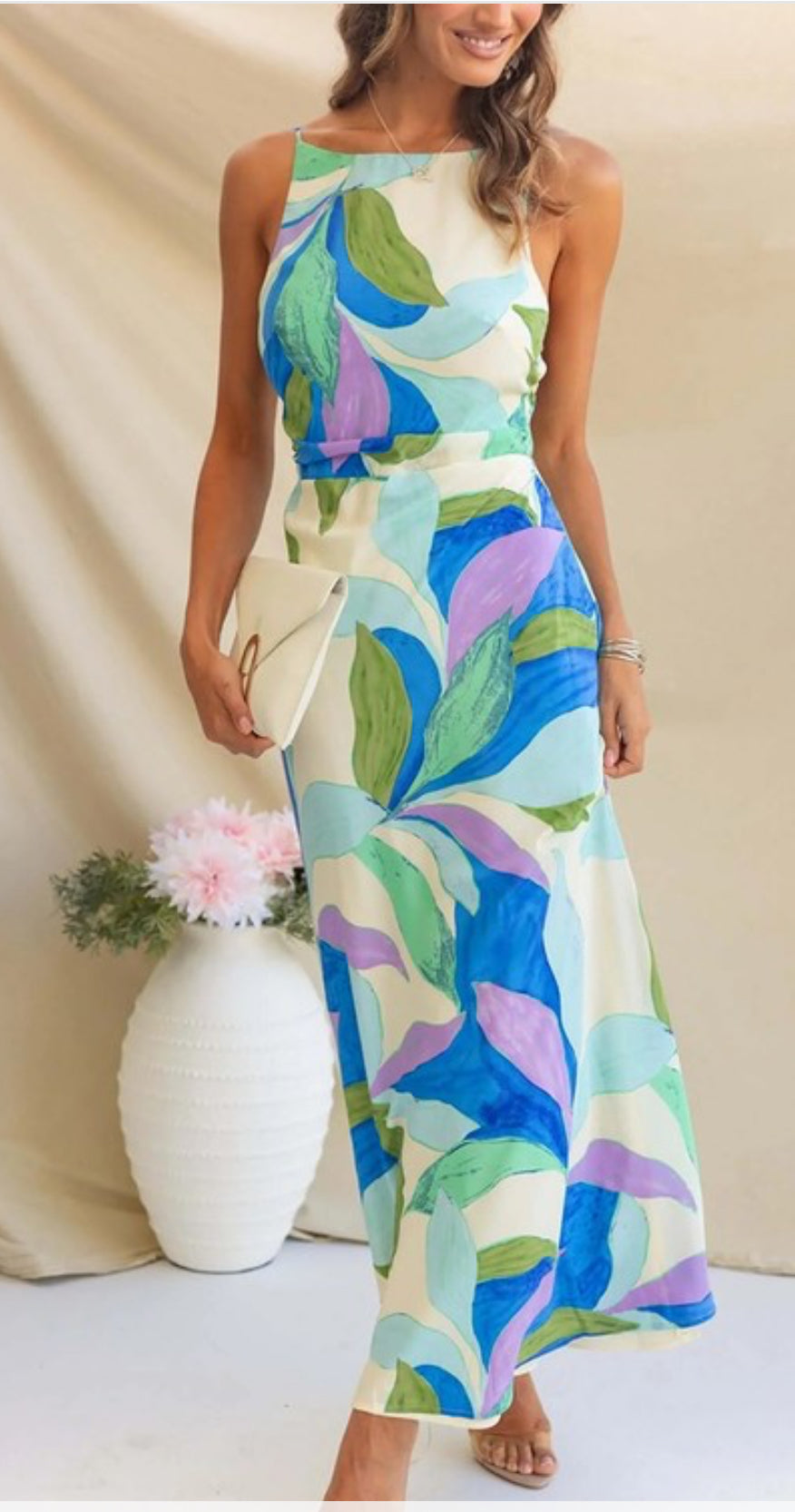 Watercolor Floral Dress
