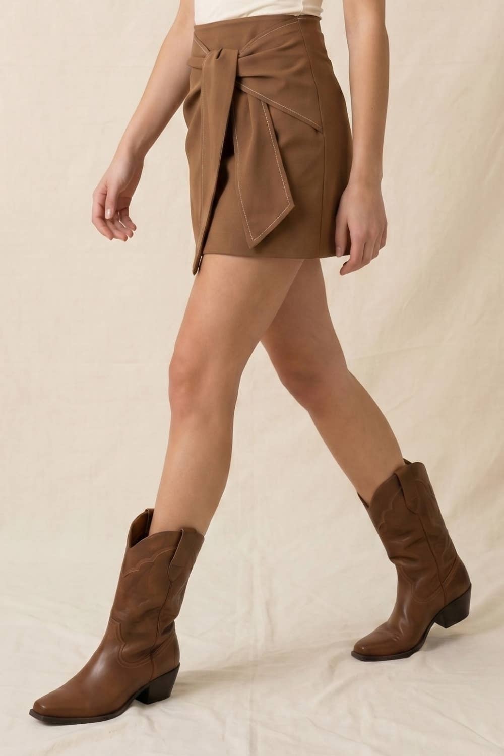 Wrapped Brown Skirt