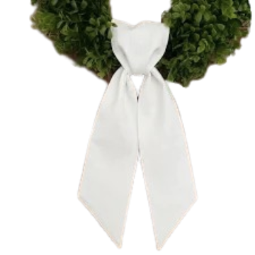 White Wreath Sash