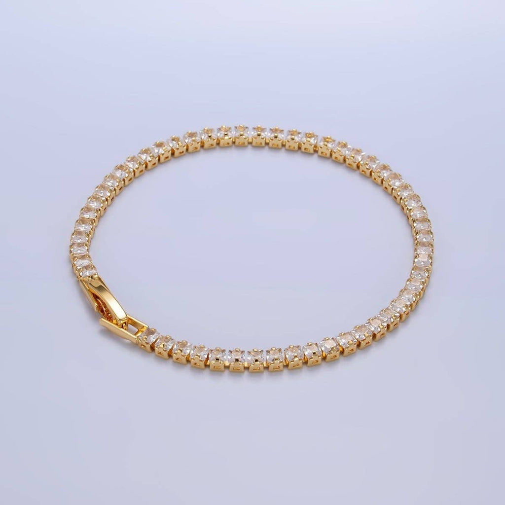 Baguette CZ 7 Inch Tennis Bracelet