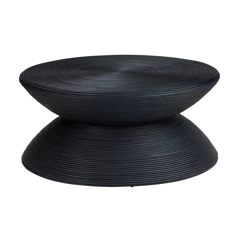 Black Rattan Cocktail Table