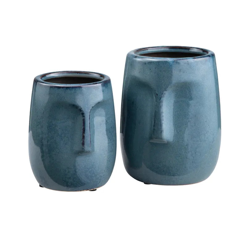 Blue Facetime Vase