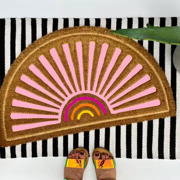 Pink Sun Doormat