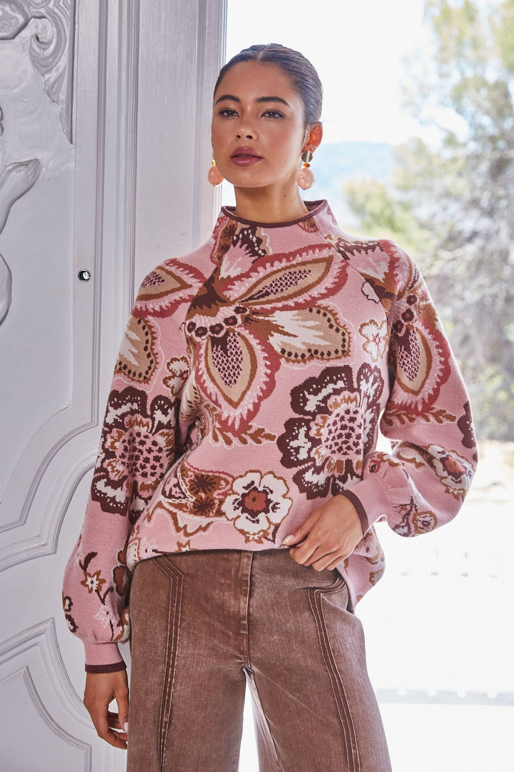 FLORAL & PAISLEY SWEATER