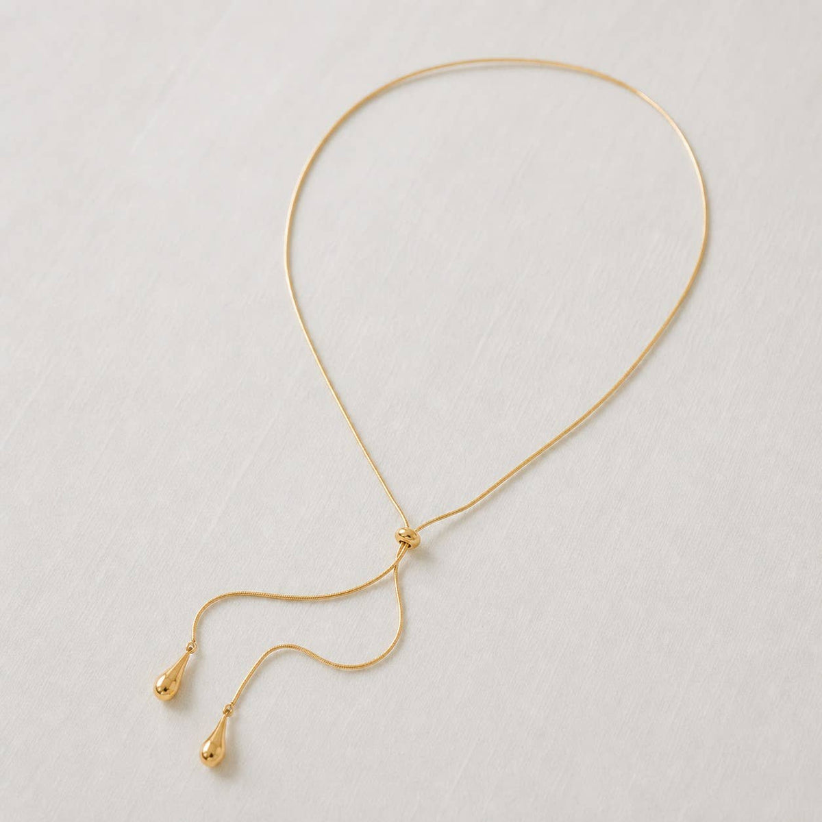 Geometric Long Necklace with Stainless Steel