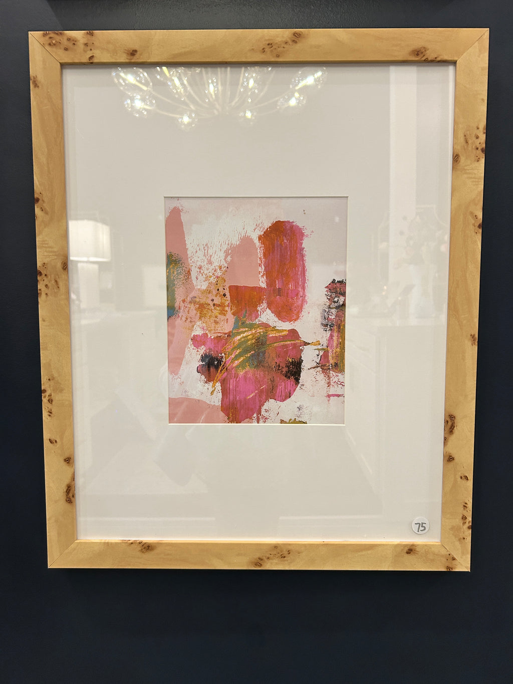 Abstract art in Burlwood Frame