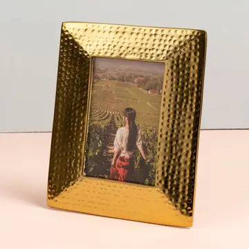 Gold Hammered Frame