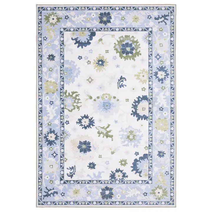 Addison Blue & Chartreuse 5x7