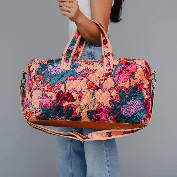 Floral Duffle Bag