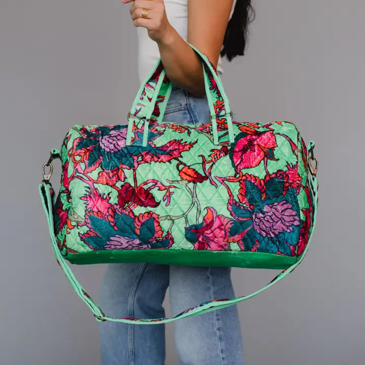 Floral Duffle Bag