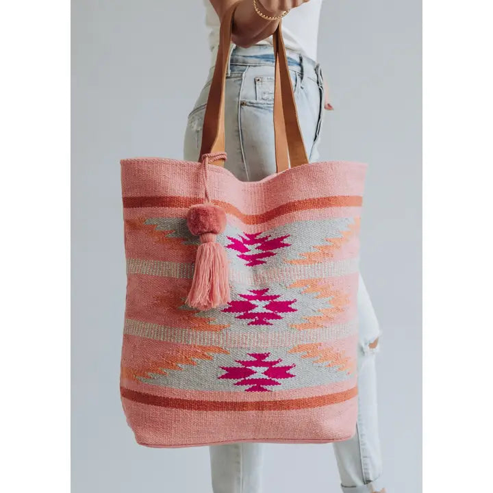 Multicolor Aztec tote