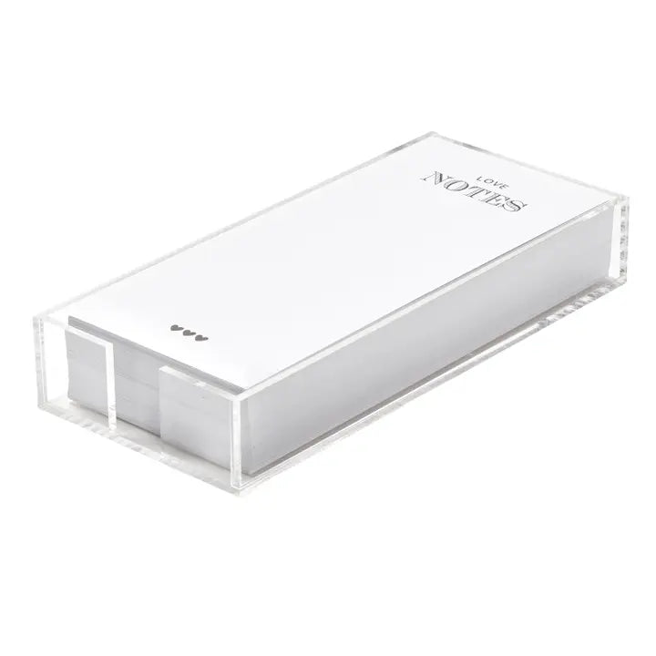 Love Notes Notepad in Acrylic Case
